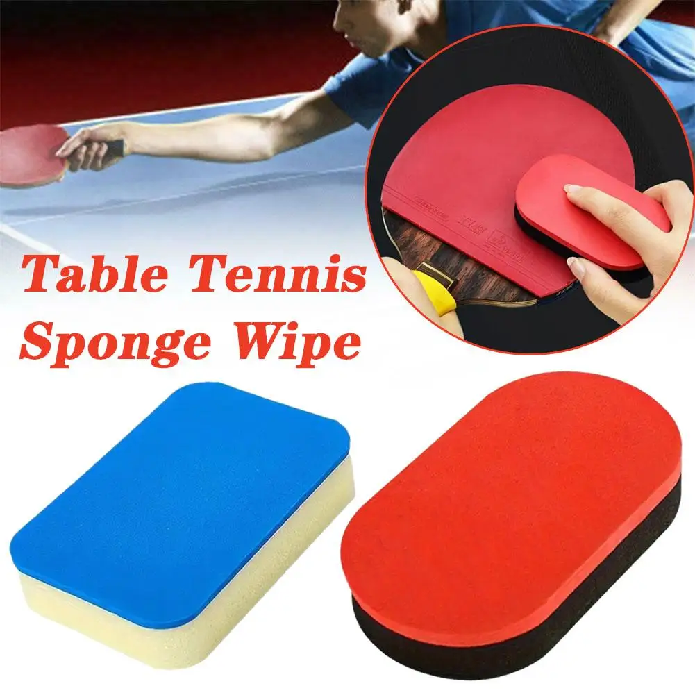 1pc tragbare Tischtennis Reinigungs bürste Gummi Schwamm Pong Zubehör einfach zu Schläger Reiniger Pflege verwenden v3e6