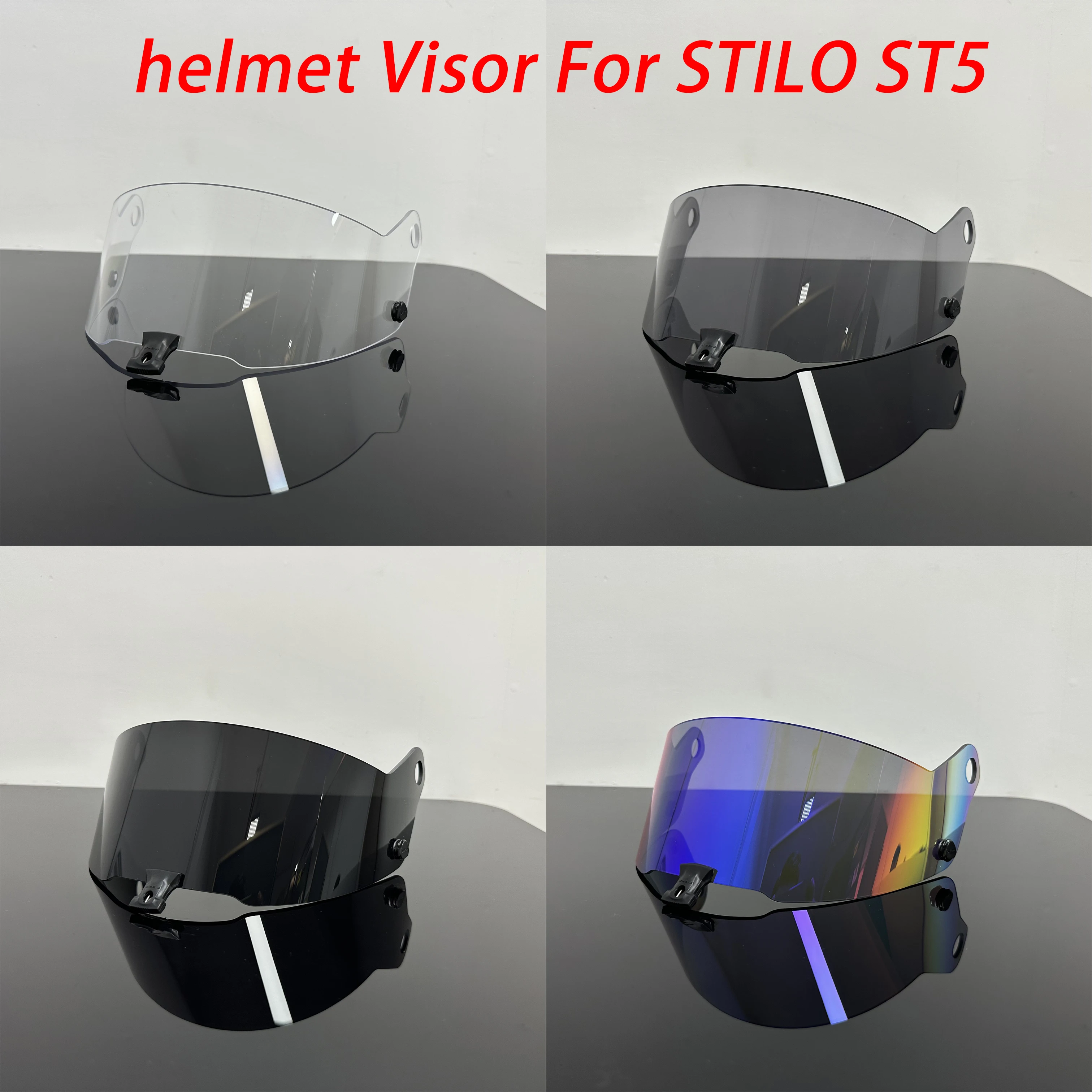 

Для STILO ST5 Rally Racing Kart Racing шлем козырек анти-УФ-козырек для ПК линза ST5 модель дымчатый темный сменный козырек