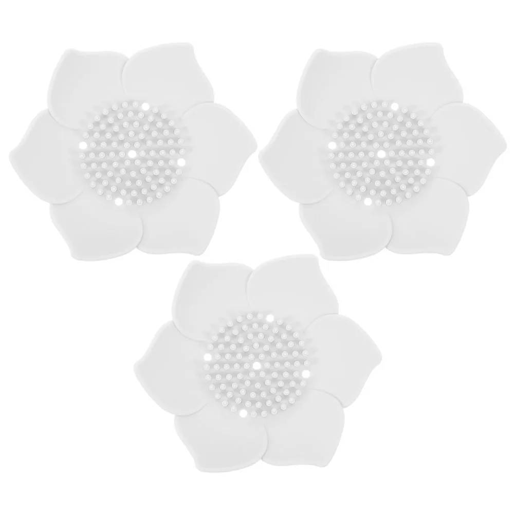 

3Pcs Draining Soap Dish Silicone Lotus Flower Design Bathroom Shower Sink Countertop Soap Tray Holder Non-Slip Functional