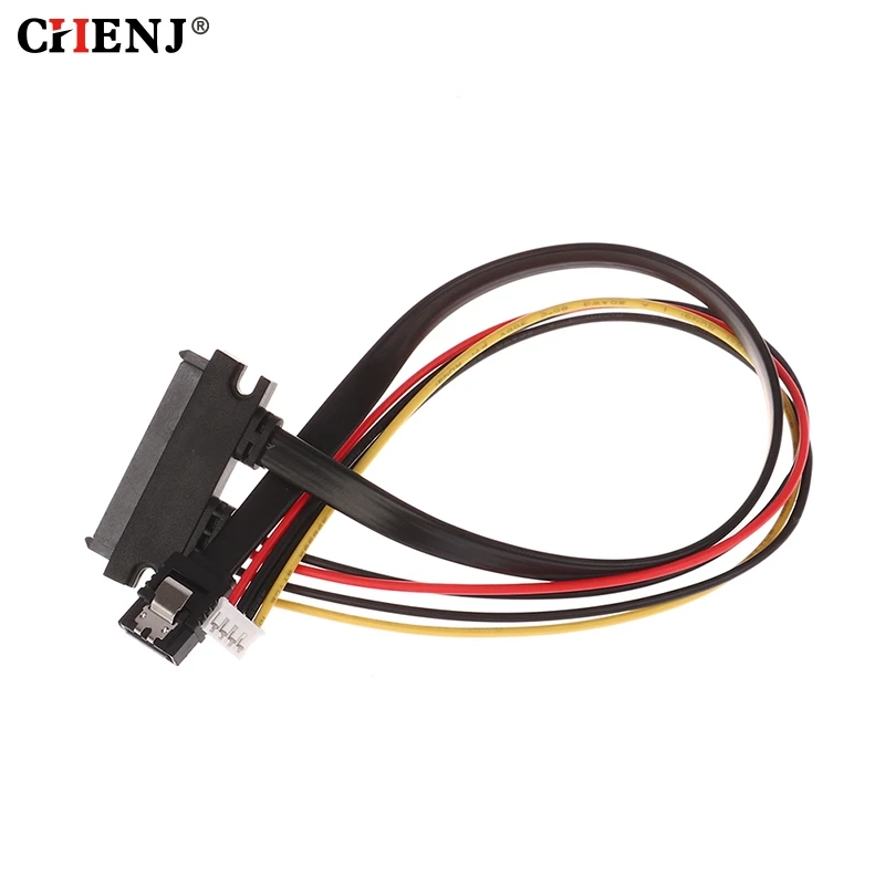 SATA Combo de alimentación de 15 pines y Cable de datos de 7 pines, Cable de 4 pines Molex a Serial ATA, adaptador de corriente convertidor de Cable Molex a Sata