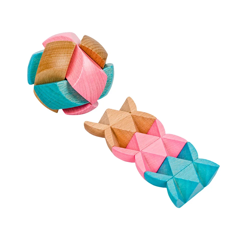 

Football Wooden Puzzle Brain Teaser Game For Kids Adults Stress Relief Intelligence Hand Eye Coordination