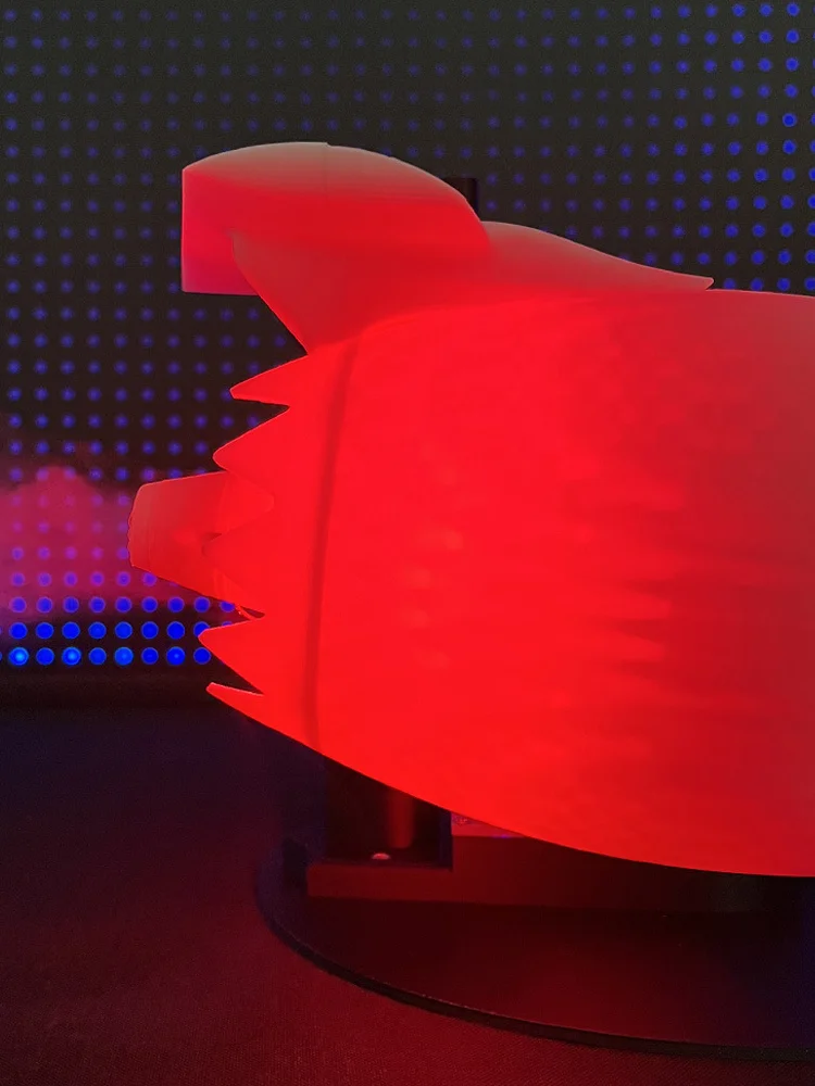 Turbofan Engine Model JetFan Toy Home Fan Contains Ultrasonic Atomization Red Light Tail Flame Device 3D Printed Exquisite Toy