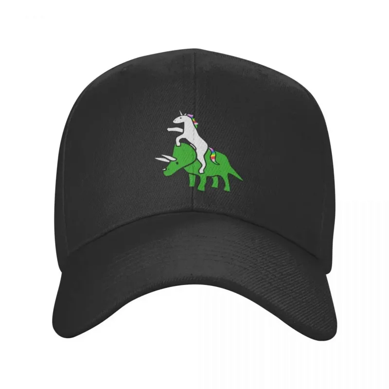 Unicorn Riding Triceratops Baseball Cap Cap Luxury Hat cute Beach Bag Luxury Woman Men's