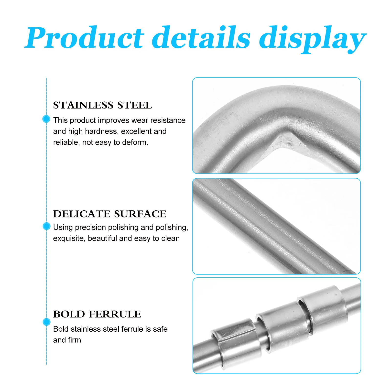 

Thickened Stainless Steel Latch Bolts Durable Door Lock Floor Reinforced Gate Fence Window Long Hardware Wear Resistance High