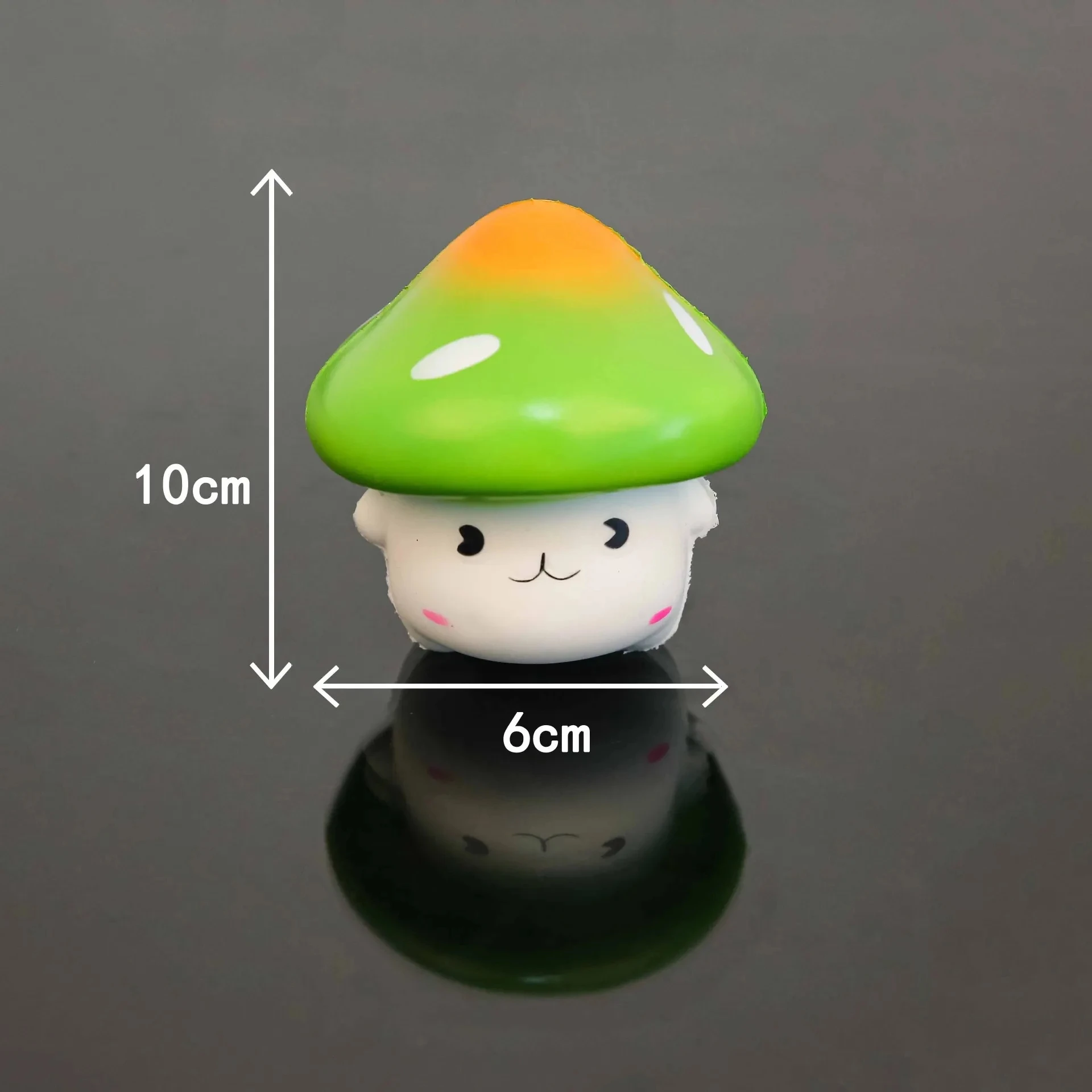 Cute Green Mushroom Slow Rebound Toys Children Venting Decompress Squeeze Toys Pinch Music Fidget Toys