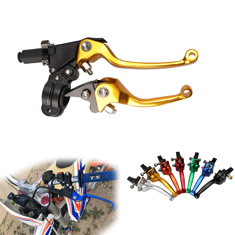 

Motorcycle Folding Aluminum Clutch Brake Lever 22mm 7/8 Inch Handle Bar For Off-Road ATV Dirt Pit Bike Modification Accessories