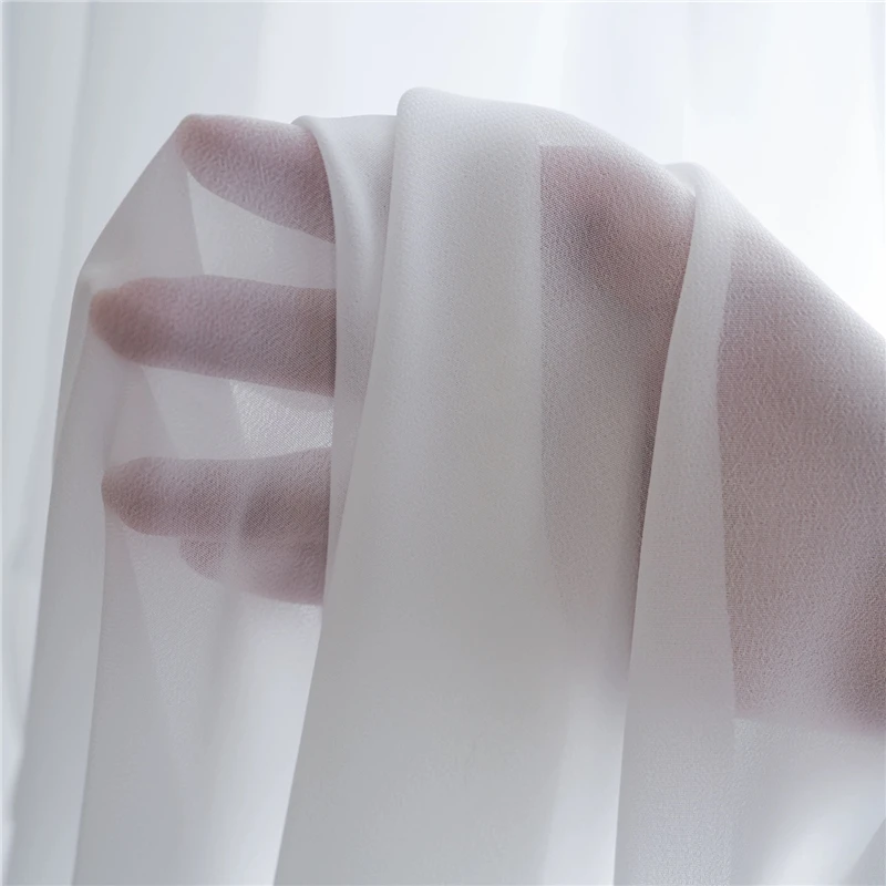 الحديثة الحد الأدنى الأبيض الماس شير الستار المضادة للخدش نافذة شاشة قضيب الجيب وخطاف لغرفة المعيشة غرفة نوم ديكور المنزل