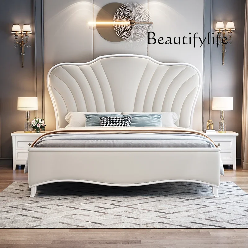 

BJ European Princess Bed Simple Safe Castle Luxury Design Bedroom Bed Children Nordic Beauty Girls Wooden Beliche Salon Furnitur