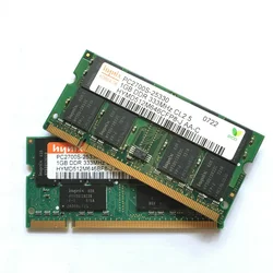 Hynix Chipset Notebook DDR 1GB DDR1 1GB 333 MHz PC2700 PC-2700S 1G Memory Laptop RAM 200pin Sodimm 333 MHZ PC 2700S