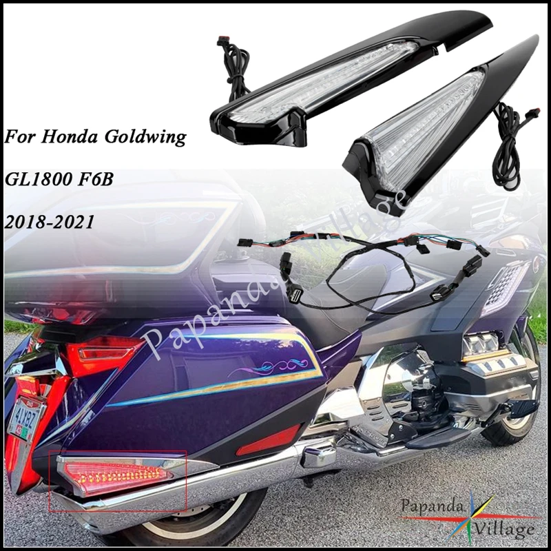 For Honda Gold Wing GL1800 Motorcycle Rear Saddlebag Running Light Decorative Accents Warning Lamp For Tour DCT Airbag 2018-2021