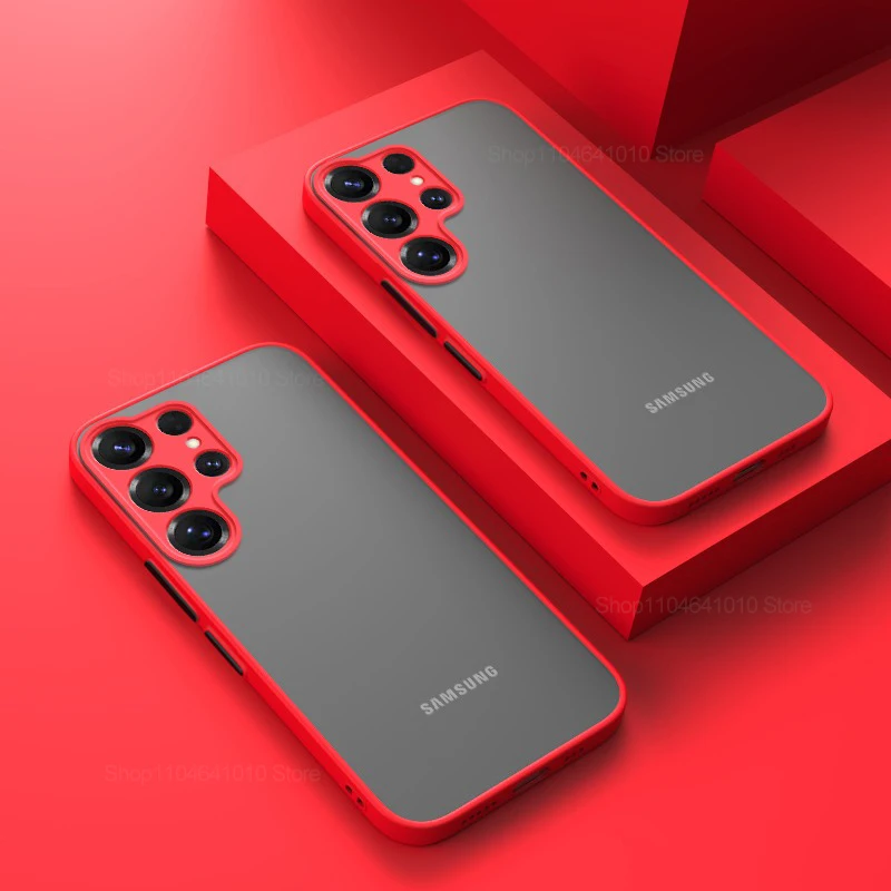 Weiche TPU Stoßfeste Armor Matte Handyhülle für Samsung Galaxy S26 S25 S24 S23 S25 Ultra Plus Hüllen Transparente Harte Stoßfänger-Rückabdeckung – Detail 7