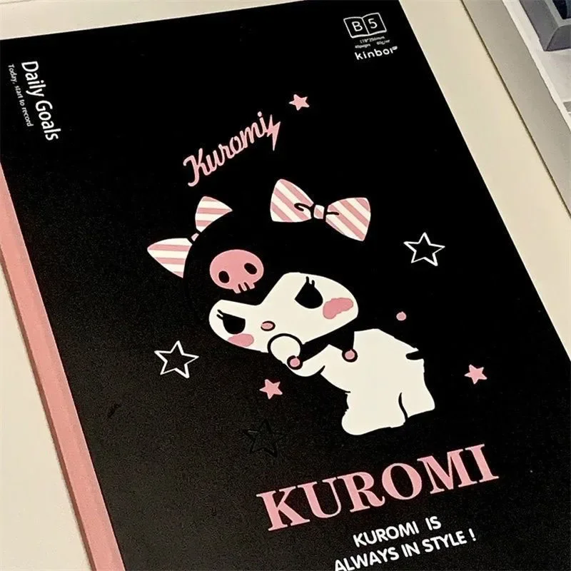 Sanrio Kuromi Notebook Cute Cartoon student stationery Horizontal Line Book Student Notepad Ins Classmate Toys for Girl Gifts