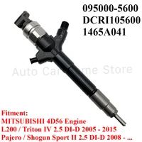 Para Mitsubishi L200 Triton 2.5D 2005-2015 nuevo conjunto de inyector de combustible diésel 1465A041 DCRI109560 095000-5600