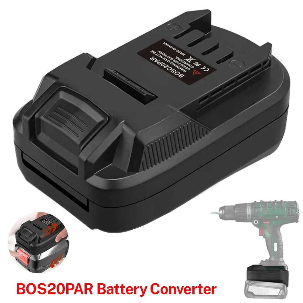 

Адаптер-преобразователь аккумулятора BOS20PAR для аккумулятора Bosch 18 В, конвертер в литий-ионный аккумулятор Lidl Parkside X20V для использования инструментов Parkside