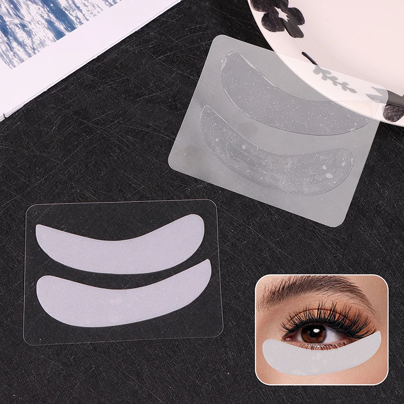 1 par de extensão de cílios de silicone sob almofadas para os olhos enxertada lash lift perm ferramentas reutilizáveis enxertia de cílios adesivo para os olhos