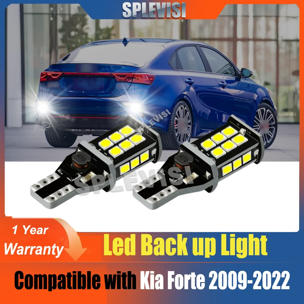 

LED Bulbs Canbus Backup Reverse Light For Kia Forte 2009 2010 2011 2012 2013 2014 2015 2016 2017 2018 2019 2020 2021 2022