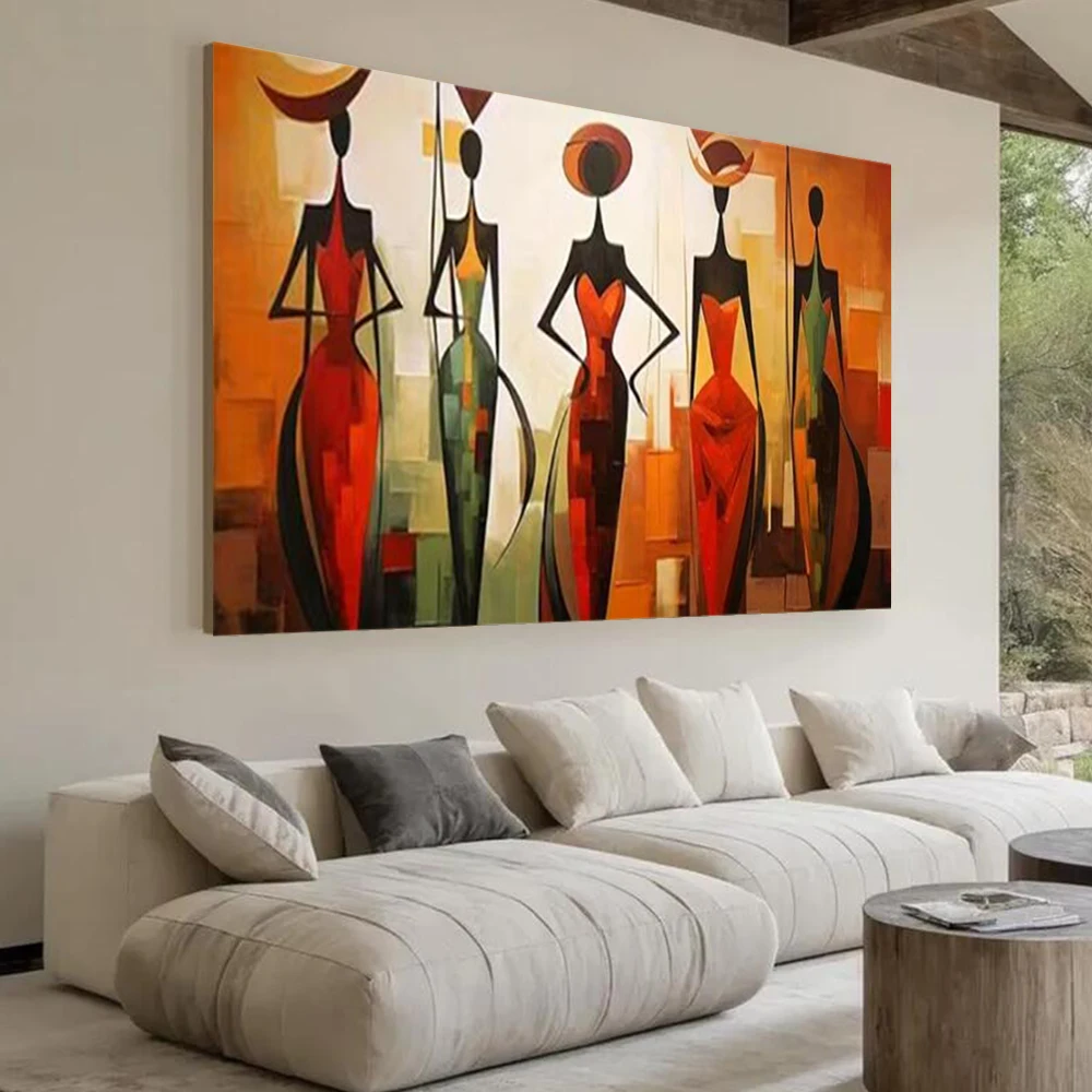 peinture-a-l'huile-abstraite-100-faite-a-la-main-art-mural-boheme-image-decorative-pour-la-decoration-de-la-maison-salon-œuvre-d'art-portrait