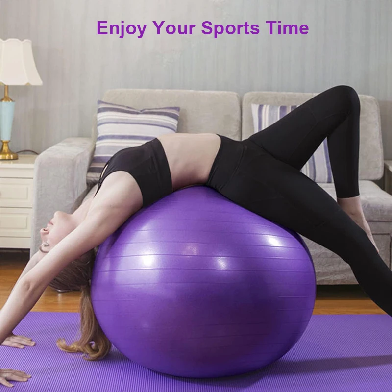 75cm/65cm Fitness Yoga Ball Pilates PVC Exercise Ball per gravidanza, Fitness, allenamento e terapia fisica Balance Ball con pompa