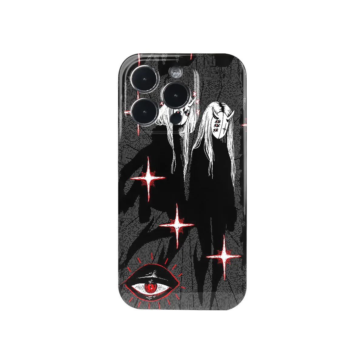 Unique Phone Case Shockproof Cover Dark Fantastic Devil Mask Staring Eye for iPhone 15 14 13 12 11 Pro Max 8 7 Plus