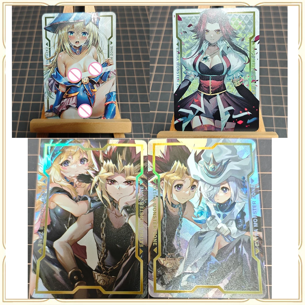 

Anime Goddess Story Yu-Gi-Oh DIY ACG Black Magician Girl Advanced Shiny Collectible Card Christmas Birthday Gift