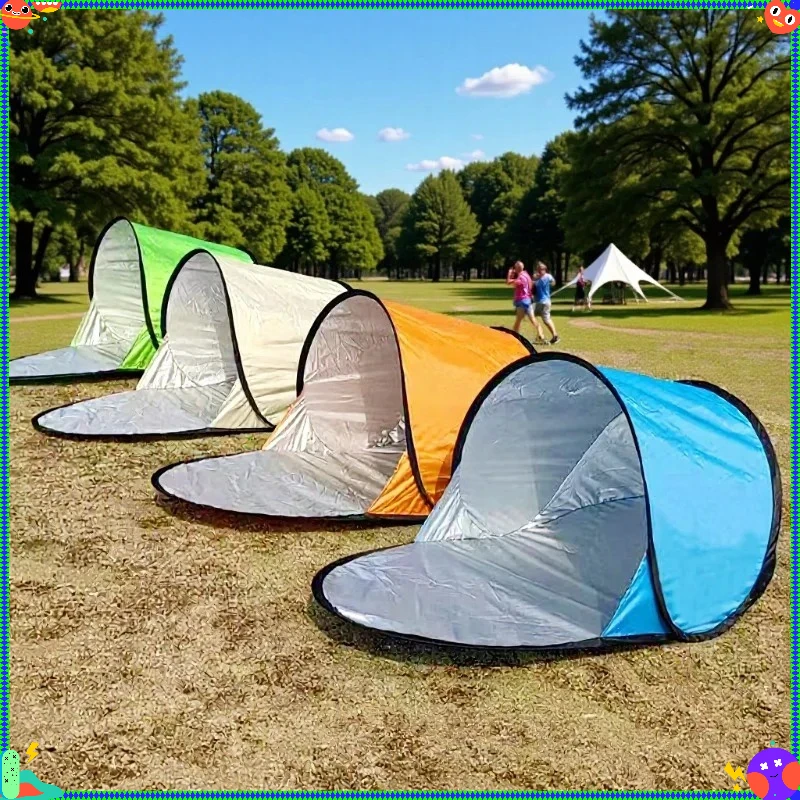 

Outdoor Tent New Single Person Leisure Fast-Set Up No Assembly Protection Shade Beach Single-Layer Tent Camping