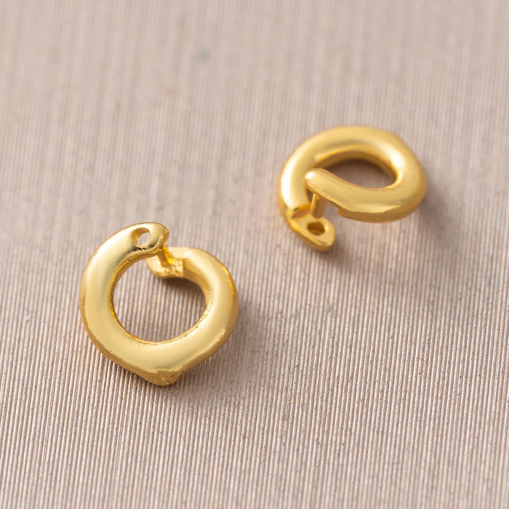 10Pcs 18K Gold Plated 4 Sizes Open Jump Rings Split Rings Connector  Locking For Necklace Bracelets Jewelry Making Accessories image 5