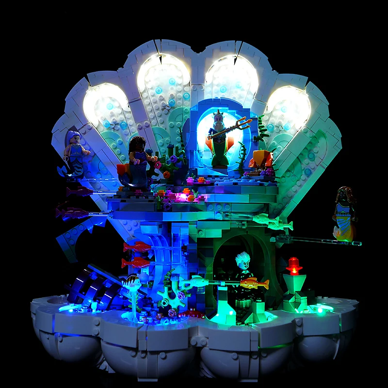 DIY RC LED Light Kit For LEGO 43225 The Little Mermaid Royal Clamshell   (Only LED Light,Without Blocks Model)