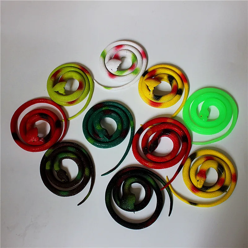 Realistic Plastic Tricky Toy Fake Snakes Boa Model High Simulation Toy Prank Halloween April Fool\'s Day Party Festival Gift