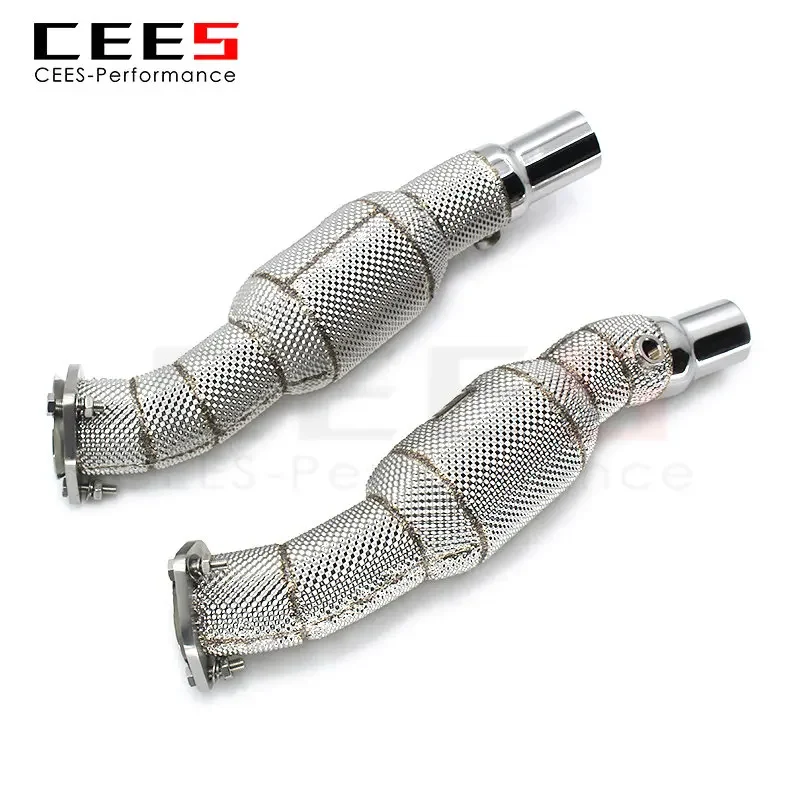 

CEES Exhaust Downpipe for Ferrari F430 4.3 2005-2009 High Flow Catted Downpipe Catalytic Converters Exhaust Pipe with Catalyst