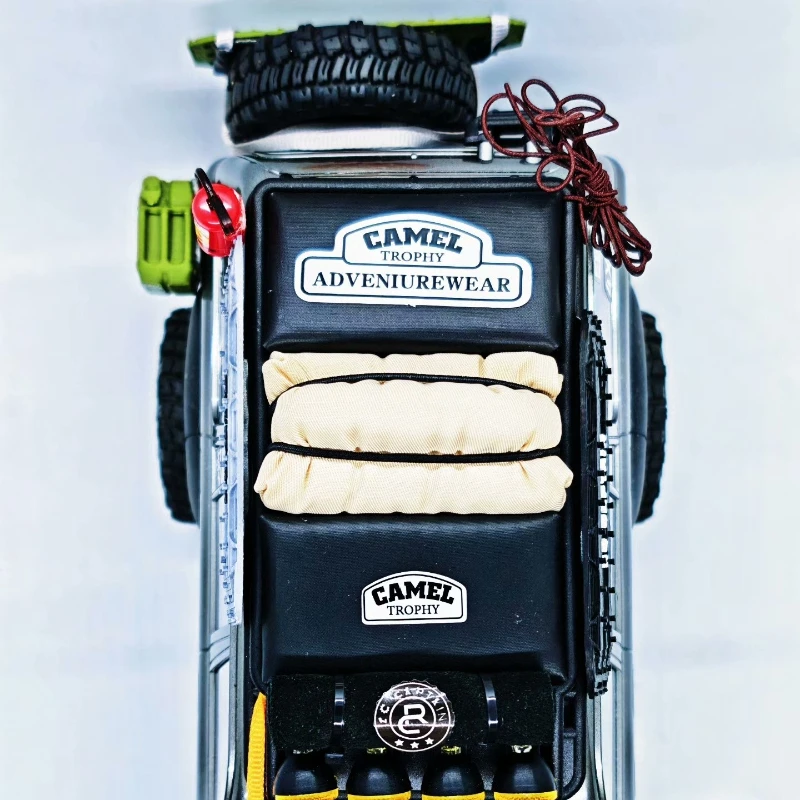 محاكاة رف أمتعة حقيبة المزاج الديكور أجزاء ل 1/18 1/24 RC الزاحف سيارة TRX4-M المدافع برونكو محوري SCX24 FCX24 رانجلر