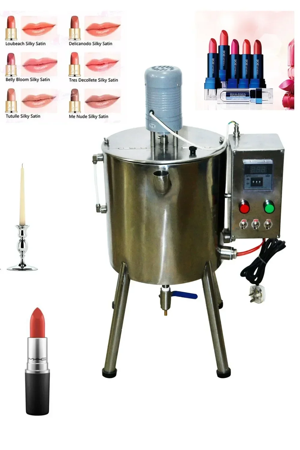 

Automatic Lipstick Filler Heat Stirred Tank Candle cream liquid filling Machine