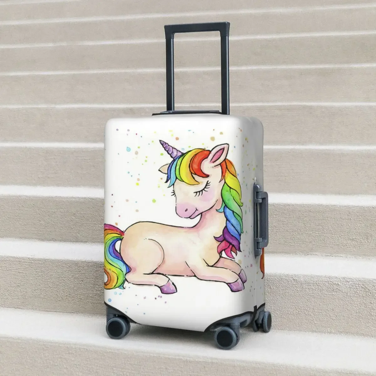 Unicorn Suitcase Cover Flight Sleeping Beautiful Elastic Luggage Supplies Business Protection