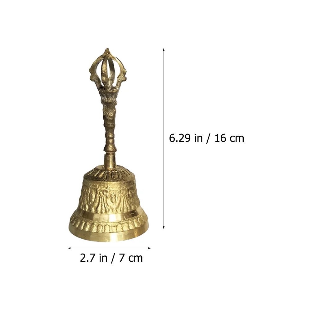 Hand Ring Bell Handbell Ornate Call Gold Bells Delicate Simple Decor Interesting Copper