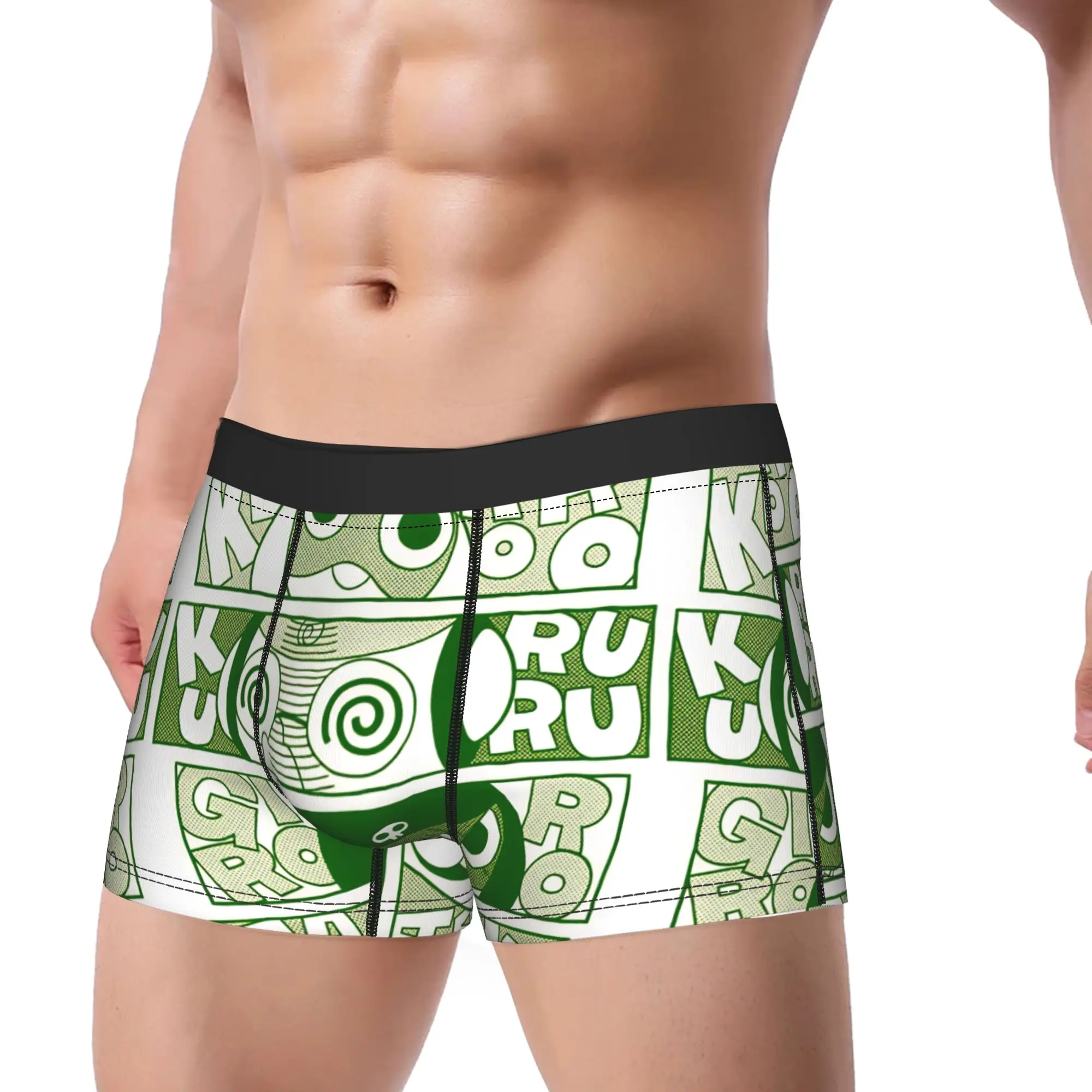Keroros Giroro Underwear  Elastic Panties Design Boxer Brief For Man 3D Pouch Plus Size Boxer Shorts