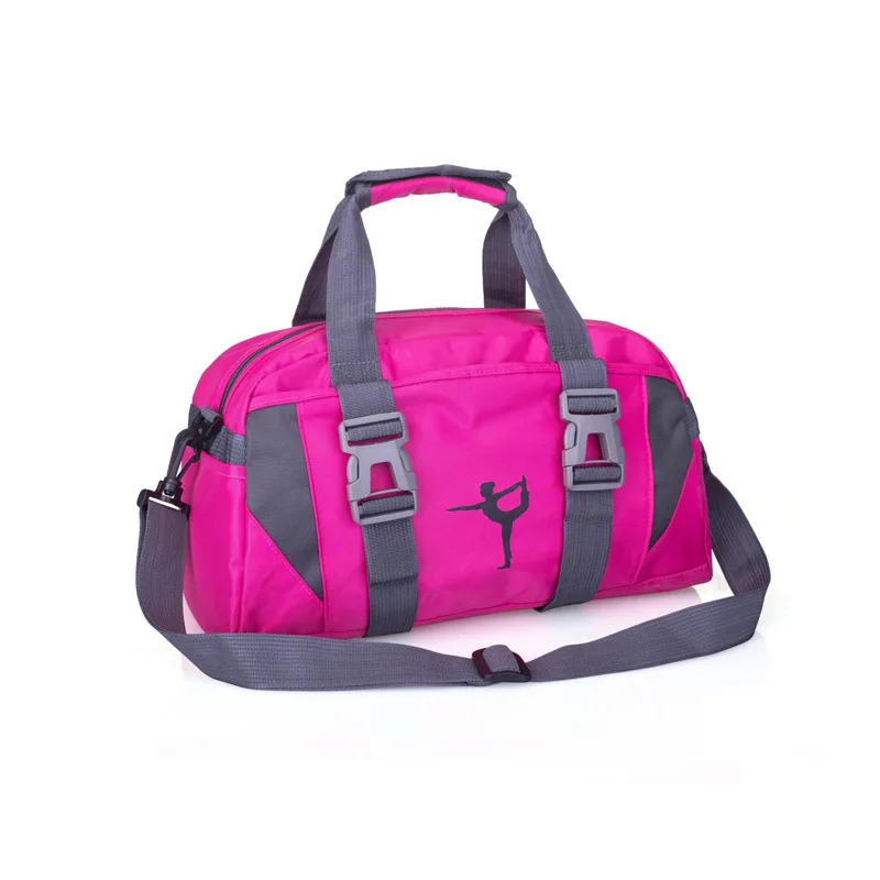 Yoga Gym Bag Travel Bag Sports Bag Waterproof Nylon Training Shoulder Crossbody Sports Bag Ladies Fitness Travel Luggage Bag