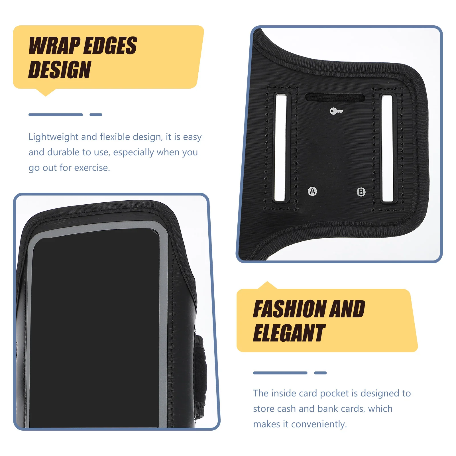 1 قطعة مقاوم للماء الرياضة الهاتف الذراع حقيبة شاشة اللمس معصمه حقيبة صغيرة تشغيل الدراجات الركض كيس التخزين كيس التخزين