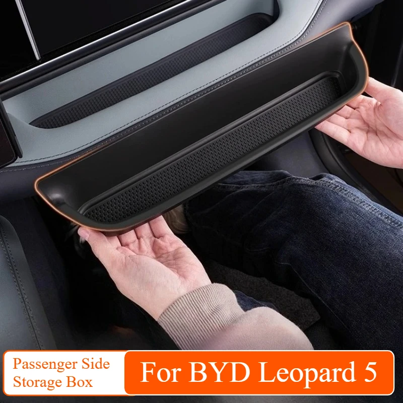 

For BYD Formula Leopard 5 2025 Car Co-pilot Front Silicone Storage Box Passenger Side Storage Box Silicone Protective Pad