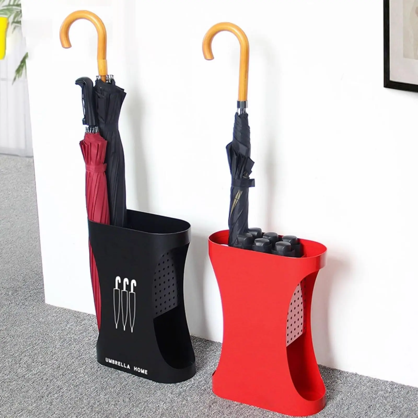 Indoor small Metal Umbrella Stand for Entryway,Holds 10 umbrellas，Decorative Freestanding Umbrella Holder Storage