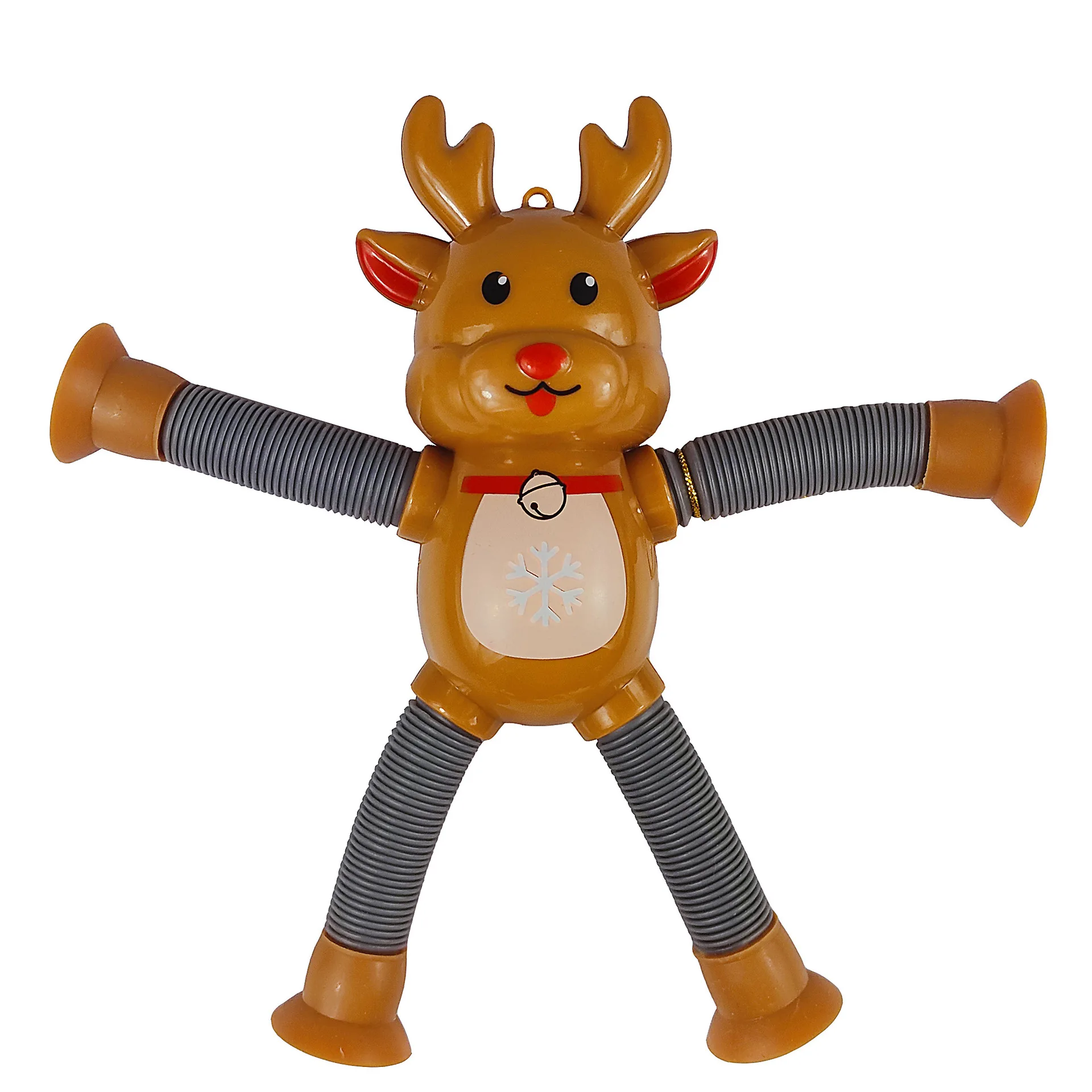 1/4 шт. поп-трубки на присоске, игрушки Санта-Клауса, снятие стресса, телескопические сенсорные игрушки, интересный подарок для детей, мальчиков и девочек