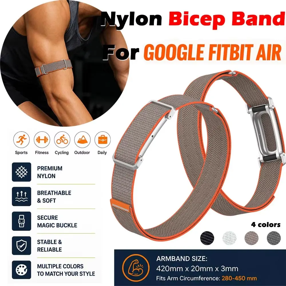 Nylon-Bizepsbänder für Google Fitbit Air Bands Fitness-Tracker Ersatz-Armband für Google Fitbit Air Straps Zubehör
