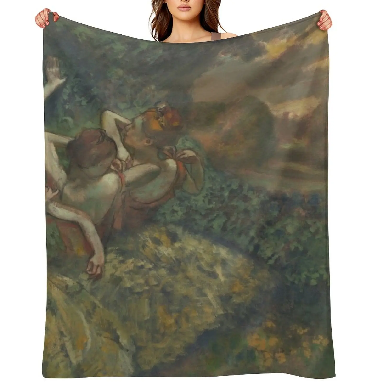 

Edgar Degas. Four Dancers, 1899. Throw Blanket Luxury Thicken Flannel for winter decorative Blankets