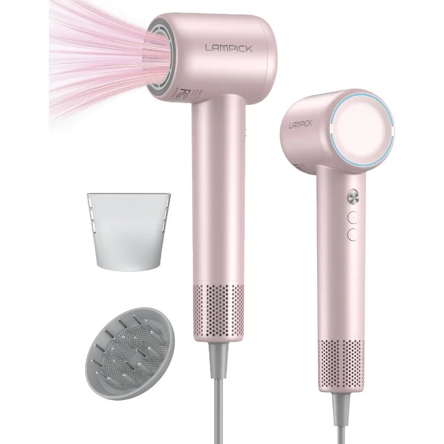 

Hair Dryer 150000 RPM Blow Dryer with 500M Negative Ions Lightweight Ionic Travel Hair Dryer with Magnetic Diffuser Nozzle for