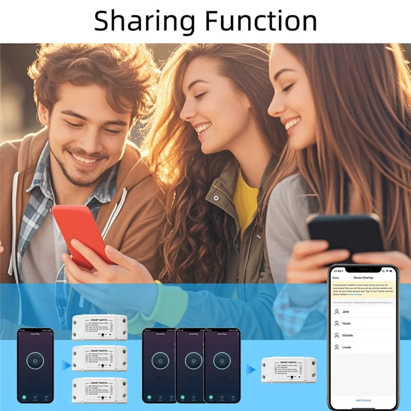 BTLIFE-Wifi + 433Mhz Switch وحدة مرحل أتمتة المنزل الذكي مع وحدة تحكم عن بعد 433Mhz تدعم التحكم الصوتي في التطبيق