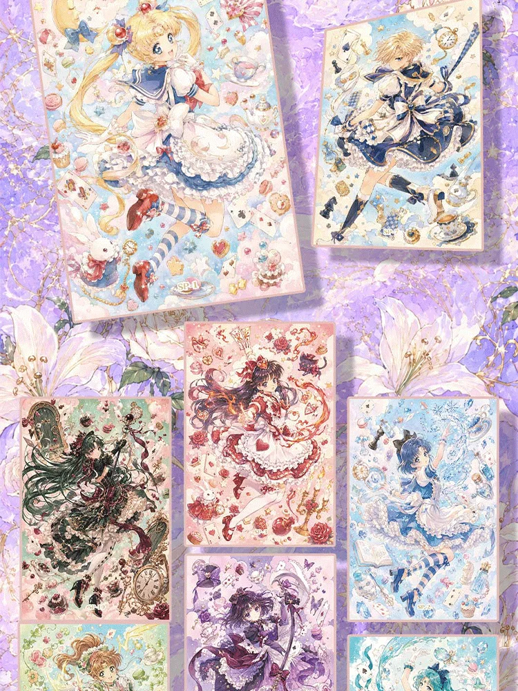 Sailor Moon Card Shikishi Board Moon Prism Chronicle Anime Color Art Card Pretty Guardian Sailor Warriors Collectible Art Print