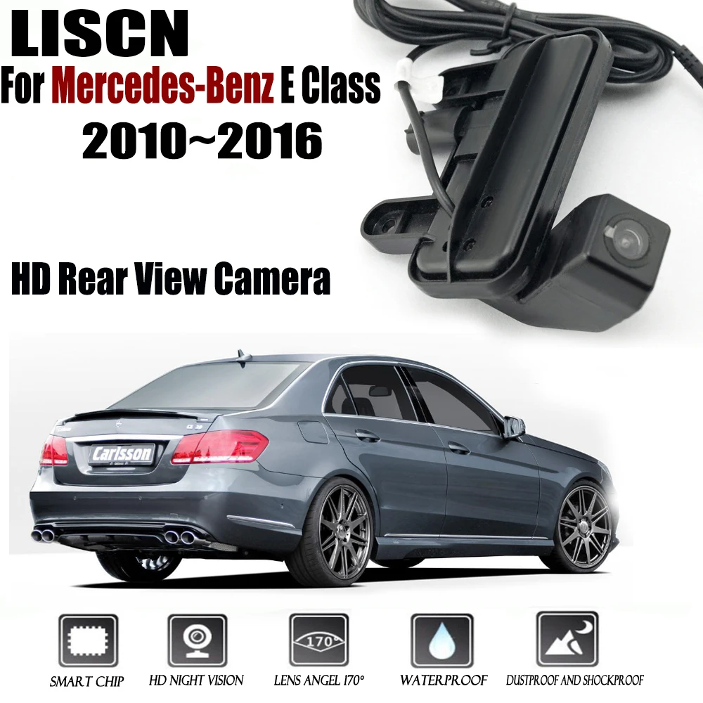 Car Rear View Camera For Mercedes-Benz E Class 2010~2016 Instead of Original Factory Trunk Handle Camera / Reversing camera