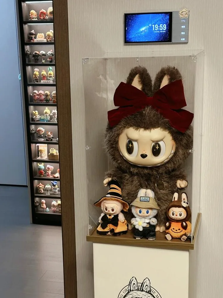 Zim Big Chief Display Box Custodia protettiva Trasparente antipolvere per BoboMai Labubu Accessorio di protezione per statuette