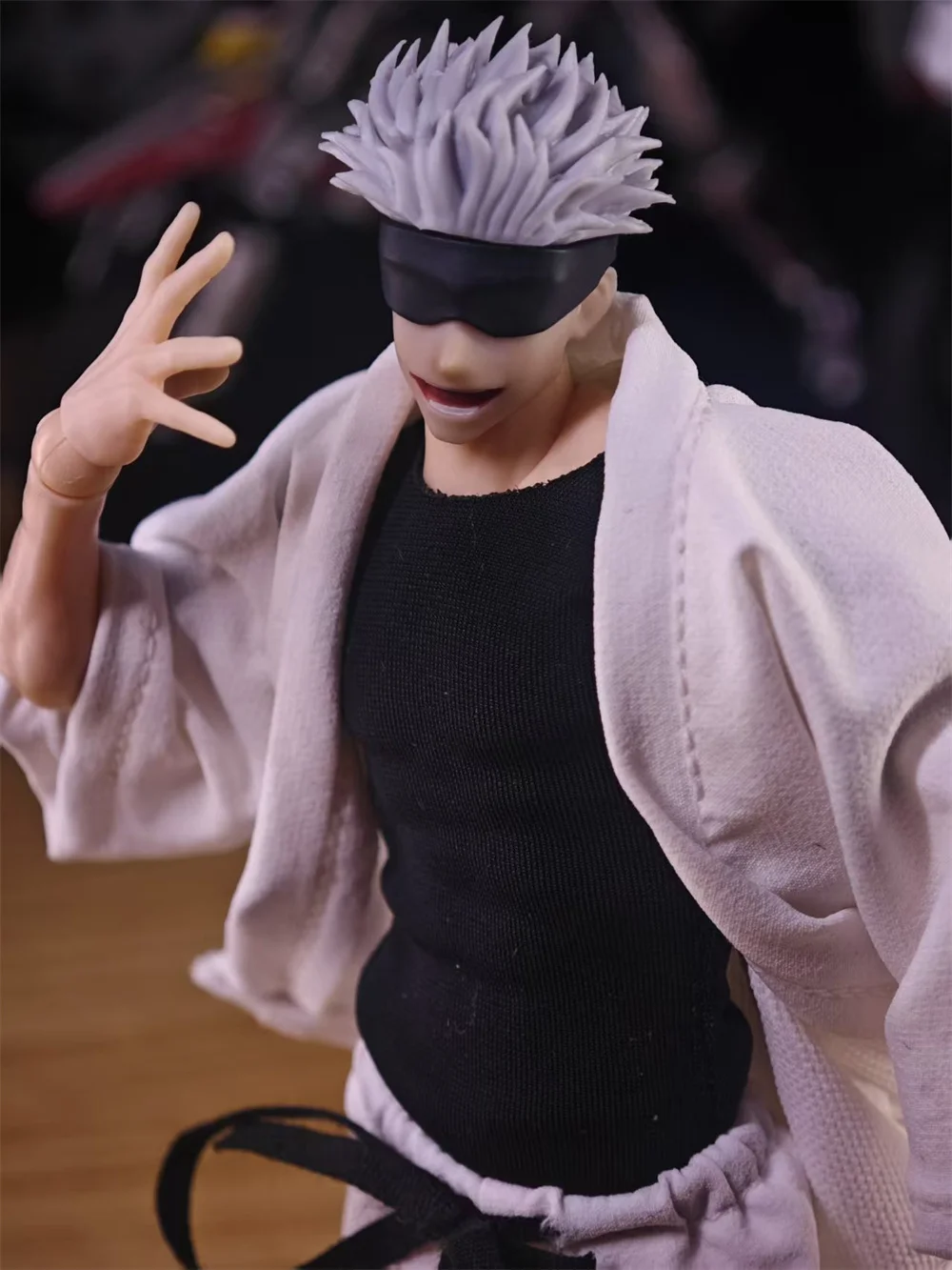 

Jujutsu Kaisen 1/12 Male Soldier Anime Gojo Satoru's Outfit Shinjuku Showdown Clothing Set For 6in Action Figure Model Toys