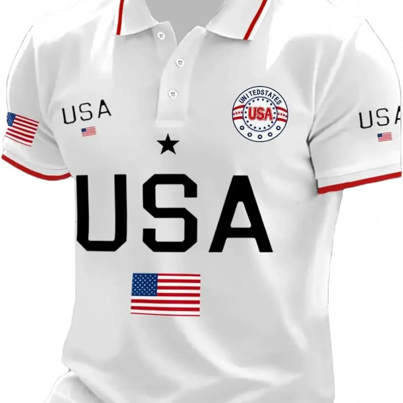 250th Anniversary Independence Day Men's American Shirt American Faithful Clothing American Flag Printed Shirt - Image 5