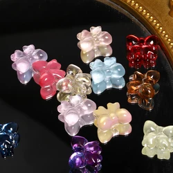 18x15.5mm 20pcs Multicolor Cute Bowknot Lampwork Czech Glass Beads for Needlework Jewelry Making Handmade DIY Bracelet Accessory