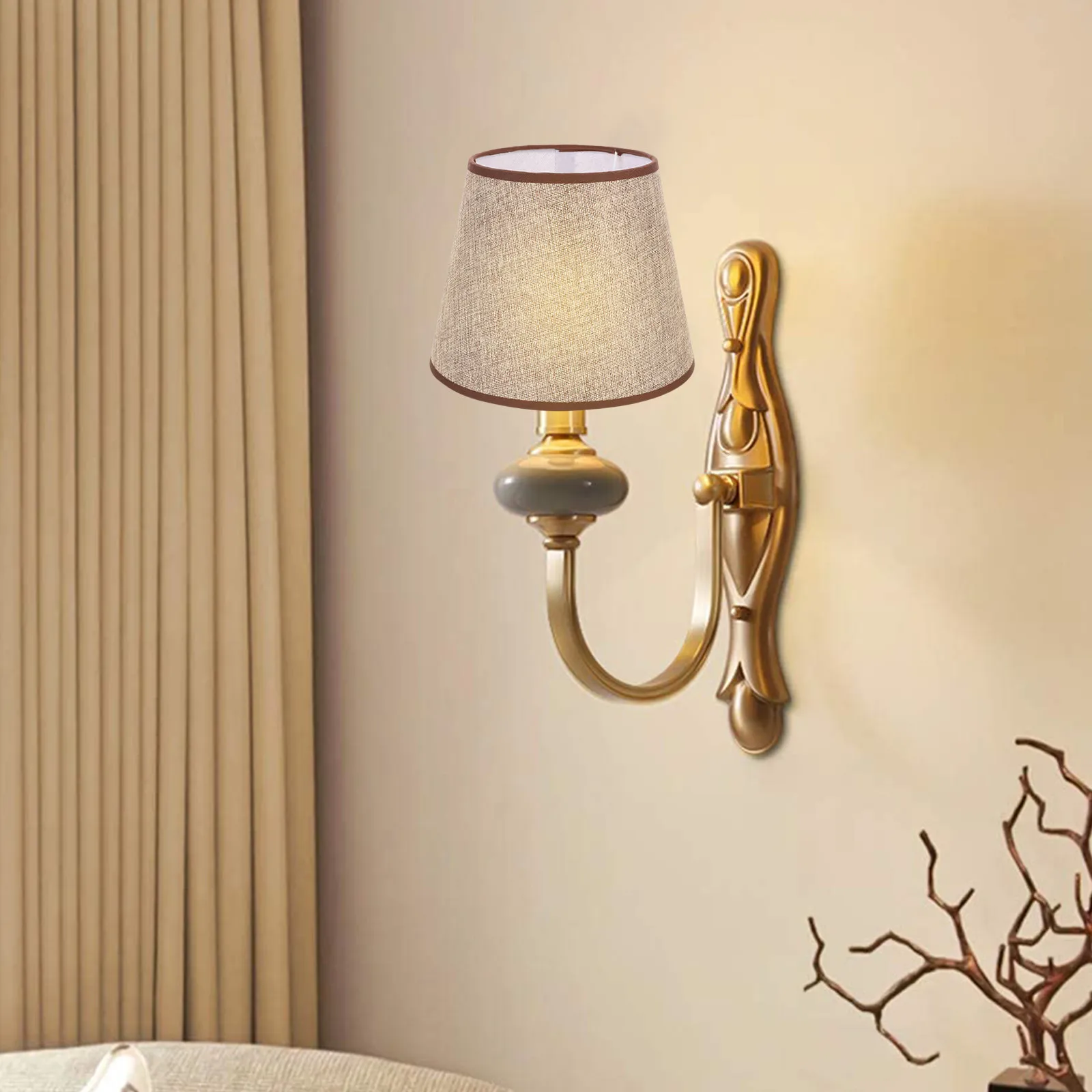 

Cloth Lampshade Cover For Wall Lamp Ceiling Floor Light Dust Protector Practical Warm Decorative Shade Cover